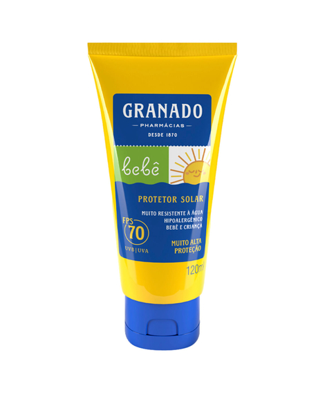 imagem do produto Protetor solar granado fps70 infantil 120ml - GRANADO