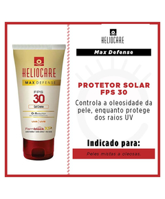 imagem de Protetor solar heliocare max defense gel creme fps30 50g - MELORA