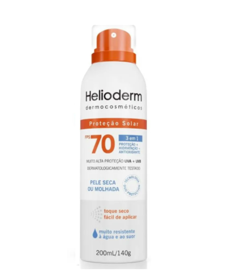 imagem do produto Protetor solar helioderm aerossol fps70 200ml  - KLEYHERTZ