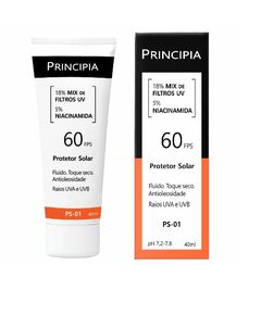 imagem de Protetor solar principia fluido 01 antioleosidade fps60 40ml - PRINCIPIA