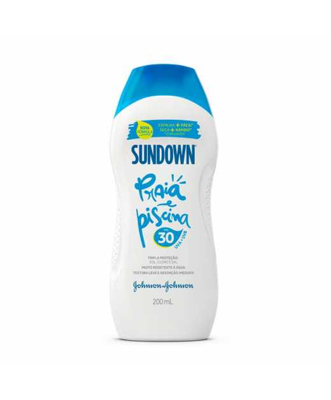 imagem do produto Protetor solar sundown praia e piscina locao fps30 200ml - JOHNSON E JOHNSON