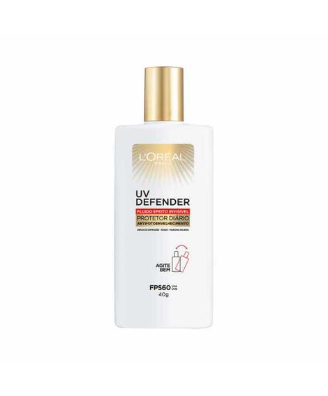 imagem do produto Protetor solar uv defender fps60 40g fluido efeito invisivel - LOREAL