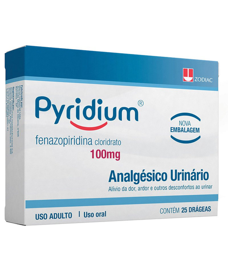 imagem do produto Pyridium 100mg 25 drgeas - ADIUM