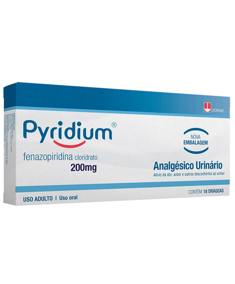 imagem do produto Pyridium 200mg 18 drgeas - ADIUM