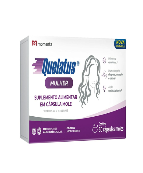 imagem do produto Quelatus mulher 30 cpsulas - MOMENTA