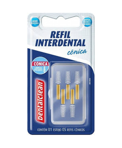 imagem do produto Refil interdental cnica dentalclean 0,6mm 5 unidades - DENTALCLEAN