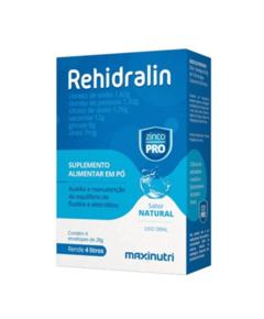 imagem de Rehidralin natural 4 envelopes 28g - MAXINUTRI
