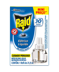 imagem de Repelente elétrico raid 30 noites refil 21,9ml - CERAS JOHNSON