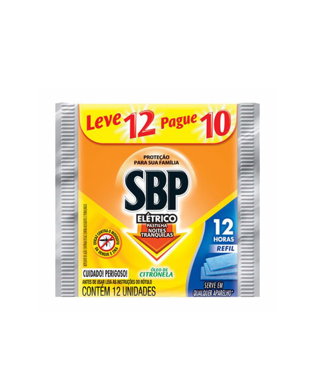 imagem do produto Repelente eltrico sbp cintronela refil leve 12 pague 10 - RECKITT BENCKISER