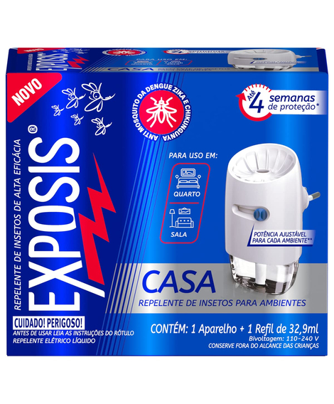 imagem do produto Repelente exposis casa 1 aparelho + 1 refil 32,9ml - CERAS JOHNSON