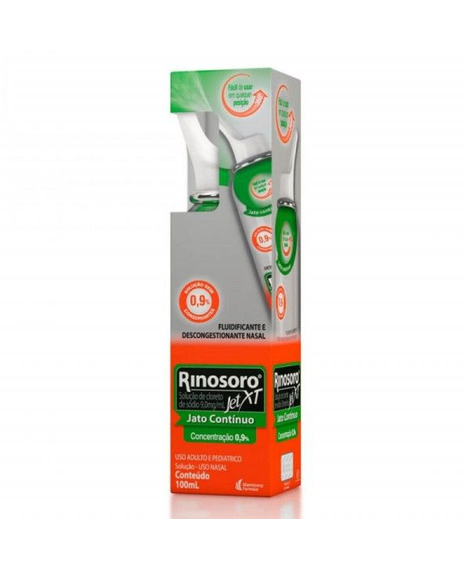 imagem do produto Rinosoro jet xt 0.9% 100ml - MANTECORP FARMASA