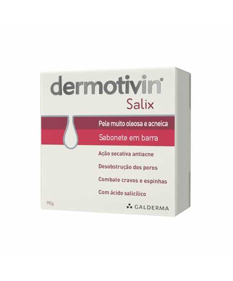 imagem do produto Sabonete em barra dermotivin salix 90g - GALDERMA