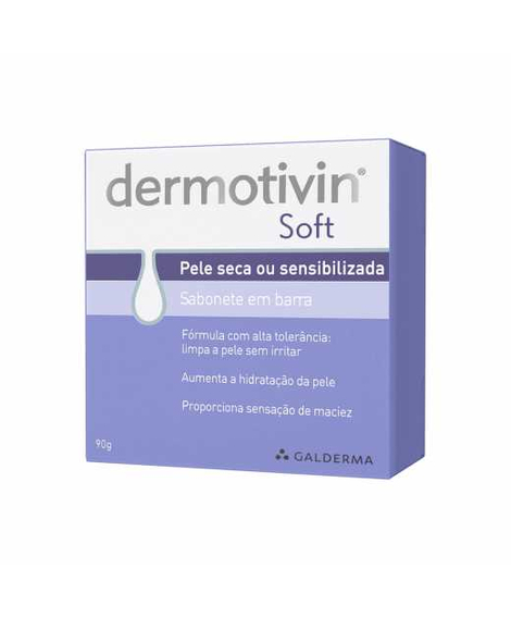 imagem do produto Sabonete em barra dermotivin soft 90g - GALDERMA