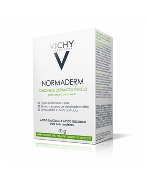 imagem do produto Sabonete em barra normaderm 70g - VICHY