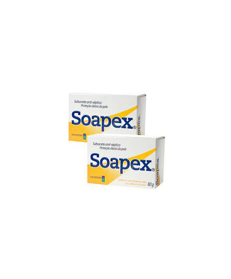 imagem do produto Sabonete em barra soapex 0.5% 80g kit 2un - GALDERMA