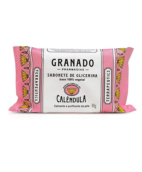 imagem do produto Sabonete granado glicerina terrapeutics calendula  90g - GRANADO