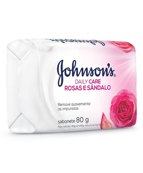 imagem do produto Sabonete johnsons daily care rosas e sandalo 80g - JOHNSON E JOHNSON