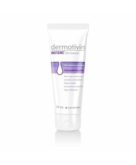 imagem do produto Sabonete liquido dermotivin benzac oil control 70ml - GALDERMA