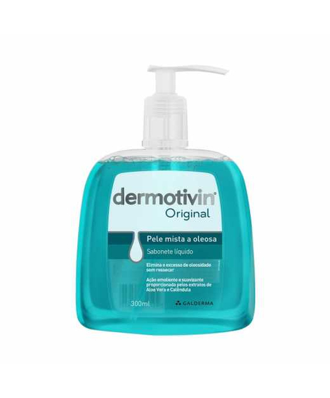 imagem do produto Sabonete l�quido dermotivin  pele mista oleosa 300ml - GALDERMA