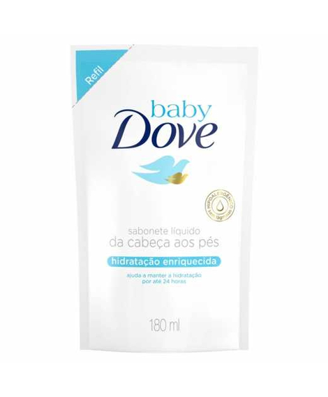 imagem do produto Sabonete liquido dove baby refil hidratacao enriquecid 180ml - UNILEVER