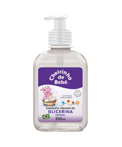 imagem de Sabonete liquido glicerina cheirinho de bebe cristal 250ml - KANITZ