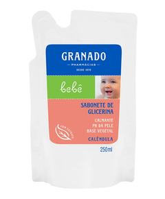 imagem de Sabonete liquido granado bebe refil calendula 250ml - GRANADO