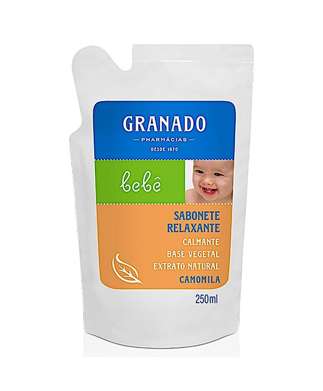 imagem do produto Sabonete liquido granado bebe refil camomila 250ml - GRANADO