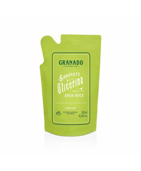 imagem do produto Sabonete liquido granado refil erva doce 300ml - GRANADO