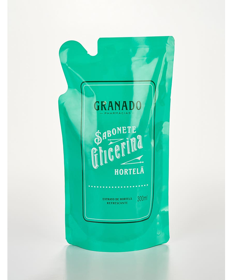 imagem do produto Sabonete liquido granado refil hortela 300ml - GRANADO
