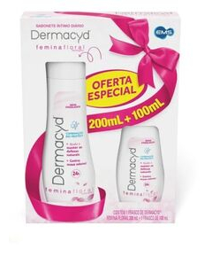 imagem de Sabonete liquido íntimo dermacyd kit delicata 200ml+100ml - EMS