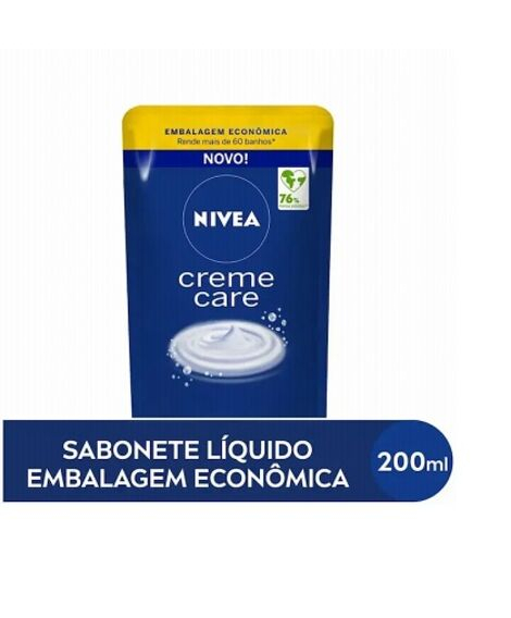 imagem do produto Sabonete liquido nivea creme care refil 200ml - BEIERSDORF