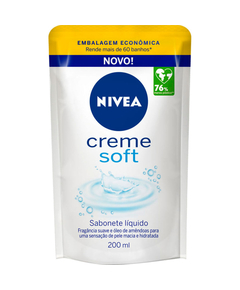 imagem de Sabonete liquido nivea creme soft refil 200ml - NIVEA