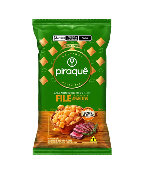 imagem do produto Salgadinho piraqu fil aperitivo 50g - PIRAQUE