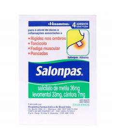 imagem de Salonpas adesivo pequeno 4 unidades - HISAMITSU