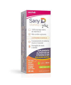 imagem de Sany d gotas 200ui maça verde 10ml - ACHE