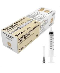imagem de Seringa descarpack 5ml 0.70 x 25mm com agulha - DESCARPACK