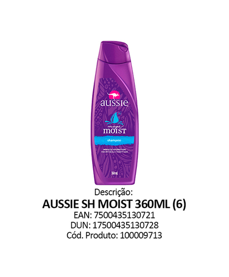 imagem do produto Shampoo aussie 360ml mega moist - PROCTER E GAMBLE