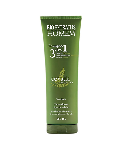 imagem do produto Shampoo bio extratus homem 3 em 1 250ml - BIO EXTRATUS