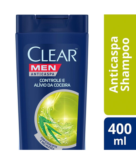 imagem do produto Shampoo clear men controle coceira 400ml - UNILEVER