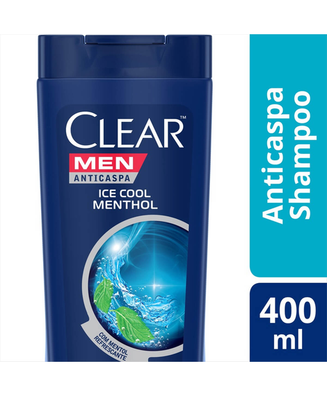 imagem do produto Shampoo Clear Men Ice Cool Mentol 400ml - UNILEVER