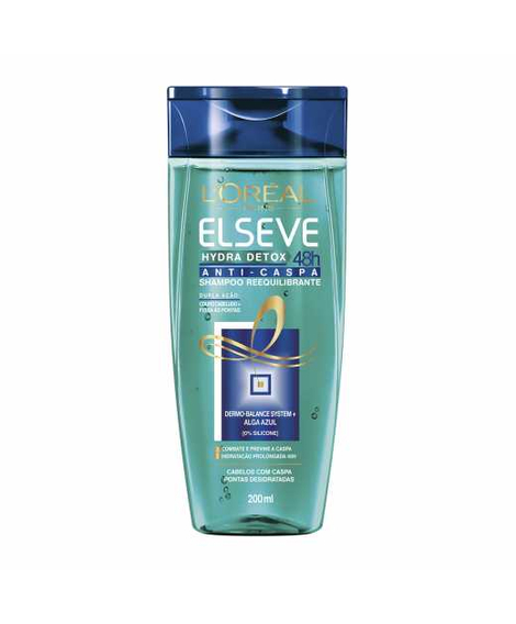 imagem do produto Shampoo elseve anticaspa hydra detox 200ml - LOREAL