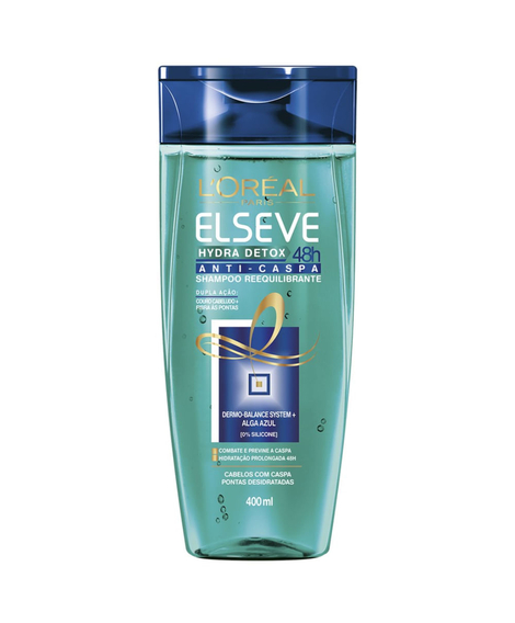 imagem do produto Shampoo elseve anticaspa hydra detox 400ml - LOREAL