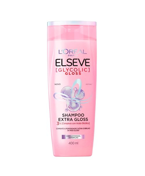 imagem do produto Shampoo elseve glycolic gloss 400ml - LOREAL