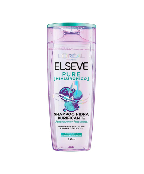 imagem do produto Shampoo elseve pure hialurnico 200ml - LOREAL