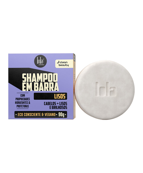 imagem do produto Shampoo em barra lisos 90g - LOLA COSMETICOS
