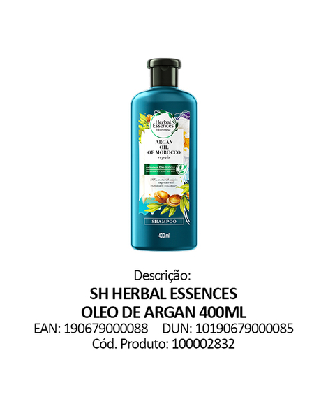imagem do produto Shampoo herbal essences leo de argan 400ml - PROCTER E GAMBLE