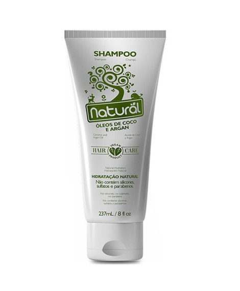 imagem do produto Shampoo natural  leos de coco e argan 237ml - SUAVETEX
