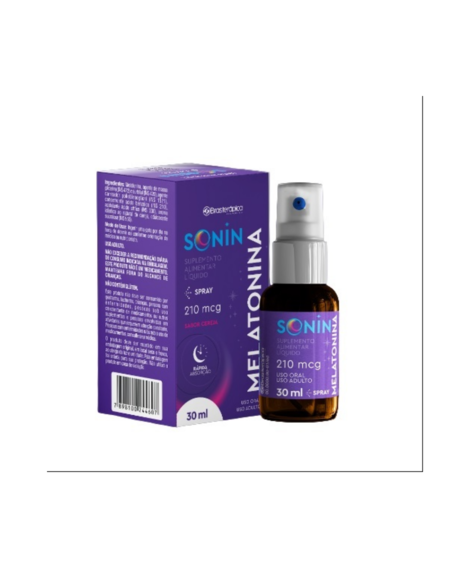imagem do produto Sonin melatonina spray cereja 30ml - BRASTERAPICA