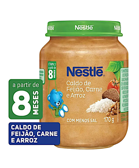 imagem do produto Sopinha Nestl Carne Com Arroz e Feijao 170g - NESTLE