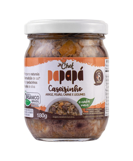 imagem do produto Sopinha organica papapa arroz/feijao/carne/legumes 180g - PAPAPA